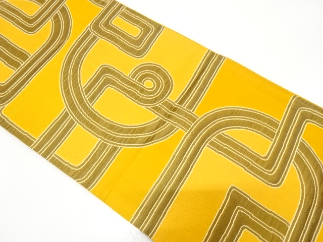 JAPANESE FUKURO OBI / WOVEN GEOMETRIC